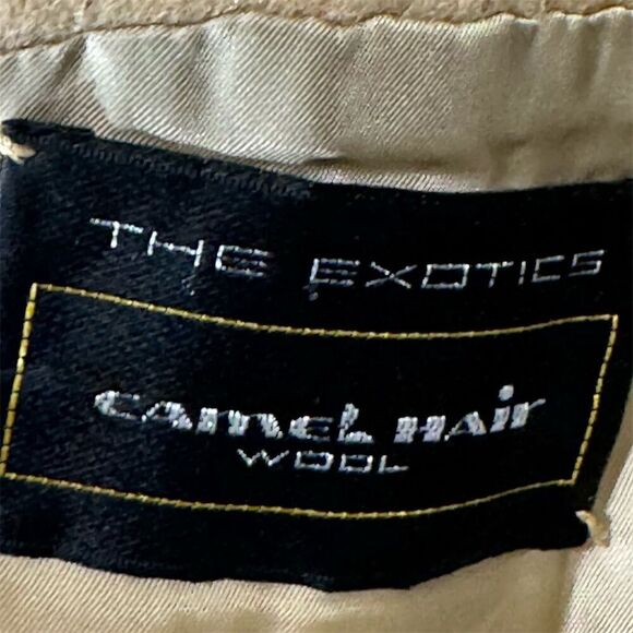 Vintage Étienne Caron Camel Hair Wool Blazer 42R Tan Sport Coat Made in Korea - Picture 10 of 14